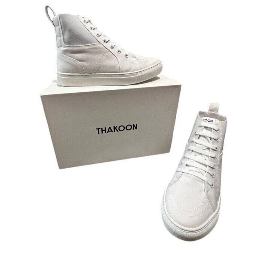 Thakoon Stylish White High-Top Sneakers - Picture 6 of 17